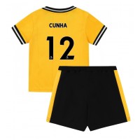 Dětský Fotbalový dres Wolves Matheus Cunha #12 2023-24 Domácí Krátký Rukáv (+ trenýrky)